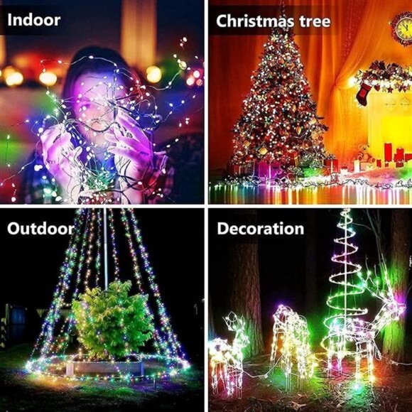 Fairy String Lights, Color Changing LED Lights, USB Twinkle Lights with Music - Picture 6 of 8